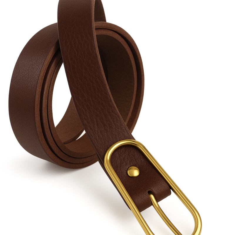 Cinto dourado oval